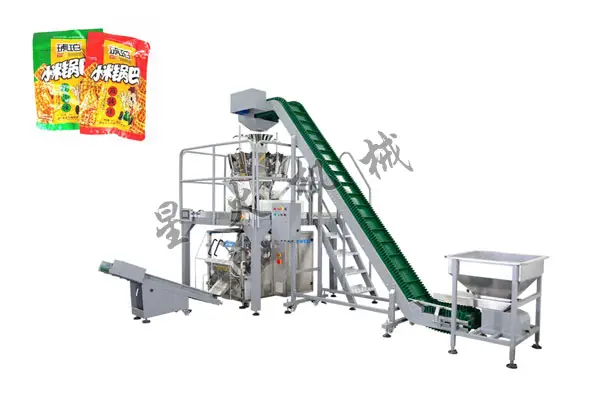 小米锅巴食品npv加速器苹果-全自动小米锅巴包装机设备展示图