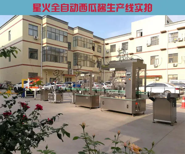 小型西瓜酱npv加速梯子-全自动西瓜酱生产线厂房实拍