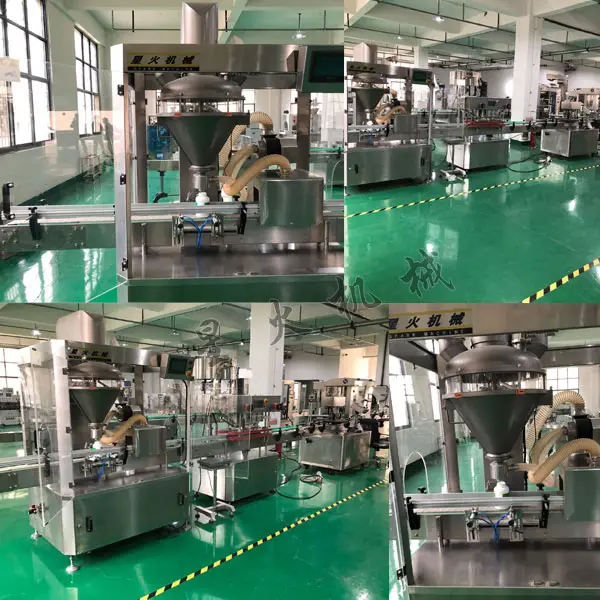 全自动鸡粉npv加速梯子-鸡粉灌装机械设备厂房实拍
